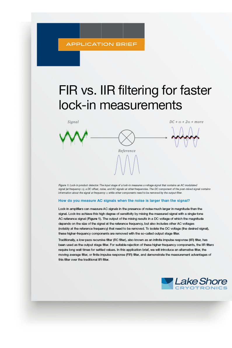 Read app brief fir vs iir filtering for faster lock in measurements